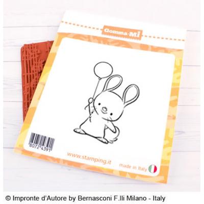 Impronte d’Autore Unmounted Rubber Stamp Coniglietto Palloncino - Hase mit Ballon